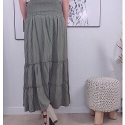 Langer Stufen Kombi Rock- One Size