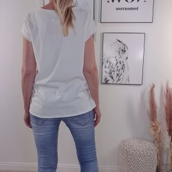 V-Neck Shirt HOLO SKULL- One Size