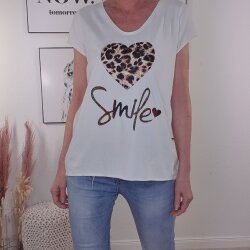 V-Neck Shirt LEO SMILE - One Size