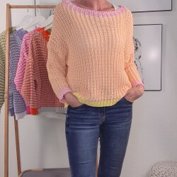 Boxy Pulli MELANGE- One Size (5 Farben)