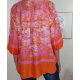 Satin Schlupf Bluse Dschungel- One Size
