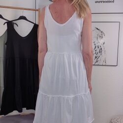 Gestuftes Tr&auml;ger Kleid- One Size