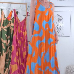 Maxi Trägerkleid SWING- One Size (4 Farben)