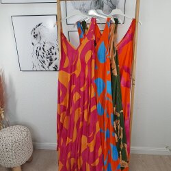 Maxi Trägerkleid SWING- One Size (4 Farben)