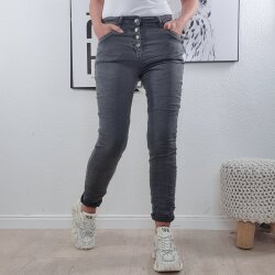 Karostar Damen Stretch Jeans| Boyfriend Hose mit...