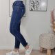 Stretch Jeans mit Glitzer Kn&ouml;pfen