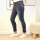 Jewelly Stretch Jeans mit Schmuck Kn&ouml;pfen XL