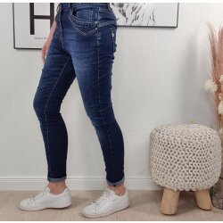 Jewelly Boyfriend Jeans mit sch&ouml;ner Knopfleiste L