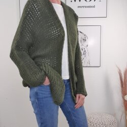 Grob Strick Cardigan- One Size