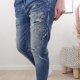 Loose Fit Boyfriend Jeans GLITTER SKULL