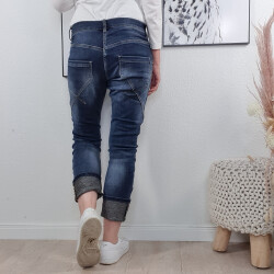 Loose Fit Turn Up Jeans