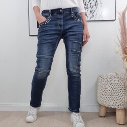 Loose Fit Turn Up Jeans