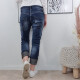 Loose Fit Turn Up Jeans
