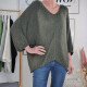 V-Neck Pulli BAT SLEEVES- One Size (9 Farben) Forrest