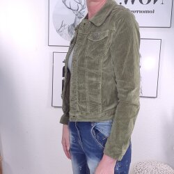 Cord Jeans Jacke in zwei Farben
