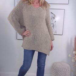 Maxi Grobstrick Pulli- One Size