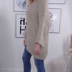 Maxi Grobstrick Pulli- One Size