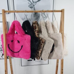 Kleine Web Pelz Tasche SMILE (6 Farben)