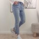 Cropped Straight Leg Jeans Denim S