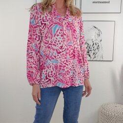 Fischerhemd PINK SPLASH- One Size