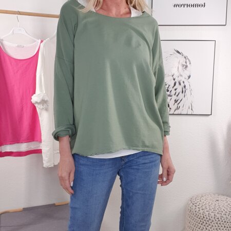 2-in-1 Longsleeve- One Size (3 Farben)