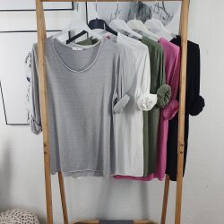 Basic Langarm Shirt- One Size (5 Farben)