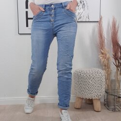Basic Boyfriend Jeans- von M bis 4XL Gobelin Pocket M