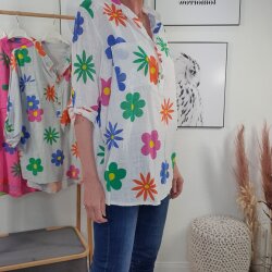 Fischerhemd FLOWER GARDEN- One Size (4 Farben)