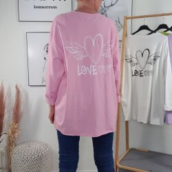 Leichtes Sweatshirt LOVE ANGEL- One Size (5 Farben)