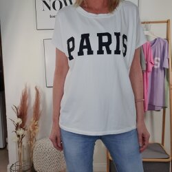 Halbarm T-Shirt PARIS- One Size (5 Farben)