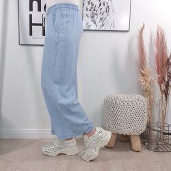 Wide Leg Schlupf Jeans- One Size