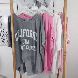 Oversized Vokuhila Shirt CALIFORNIA- One Size (4 Farben)