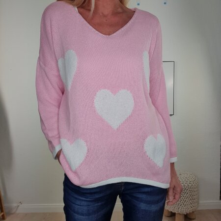 Sommer Pullover Heart- One Size