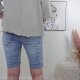 Jewelly baggy Jeans Shorts zum krempeln