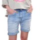 Karostar Damen Baggy Denim Stretch-Shorts Kurze Denim Jeans Hose Boyfriend Denim XL