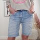 Karostar Damen Baggy Denim Stretch-Shorts Kurze Denim Jeans Hose Boyfriend Denim XL