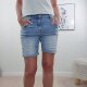 Jewelly Damen Baggy Jeans Stretch-Shorts| Kurze Denim Hose Boyfriend |Krempel Hose