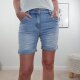 Jewelly Damen Baggy Jeans Stretch-Shorts| Kurze Denim Hose Boyfriend |Krempel Hose