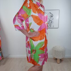 Schlupf Kleid Hibiskus mit Taschen- One Size 36 bis 42