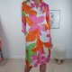 Schlupf Kleid Hibiskus mit Taschen- One Size 36 bis 42