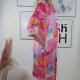 Schlupf Kleid Ocean Summer mit Taschen- One Size 36 bis 42