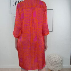 Schlupf Kleid Artwork mit Taschen- One Size