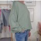 Boxy Sweatshirt Raw Cuts- One Size 36 bis 44 (7 Farben)