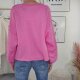 Boxy Sweatshirt Raw Cuts- One Size 36 bis 44 (7 Farben) Pink