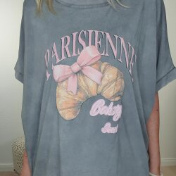 Oversized Vokuhila Shirt Parisienne- One Size 36 bis 44