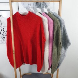 Kuscheliger Turtleneck Poncho Pullover- One Size 36 bis 44