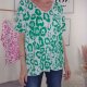 V-Neck Shirt Neon Leo- One Size 36 bis 44