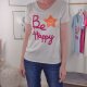 Shirt Be Happy- One Size 34 bis 40