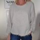 Raw Cut Sweater Norderney- One Size 34 bis 42