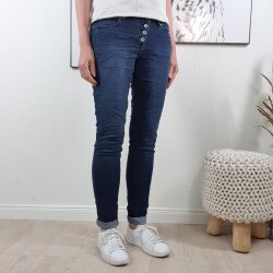 Buena Vista Malibu Stretch Damen Jeans Hose, Dunkelblau,...